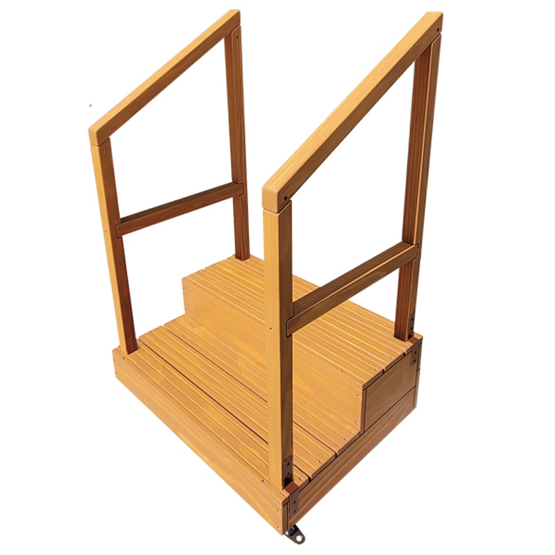 シモヤマ　屋外仕様木製踏み台（オーダー型）