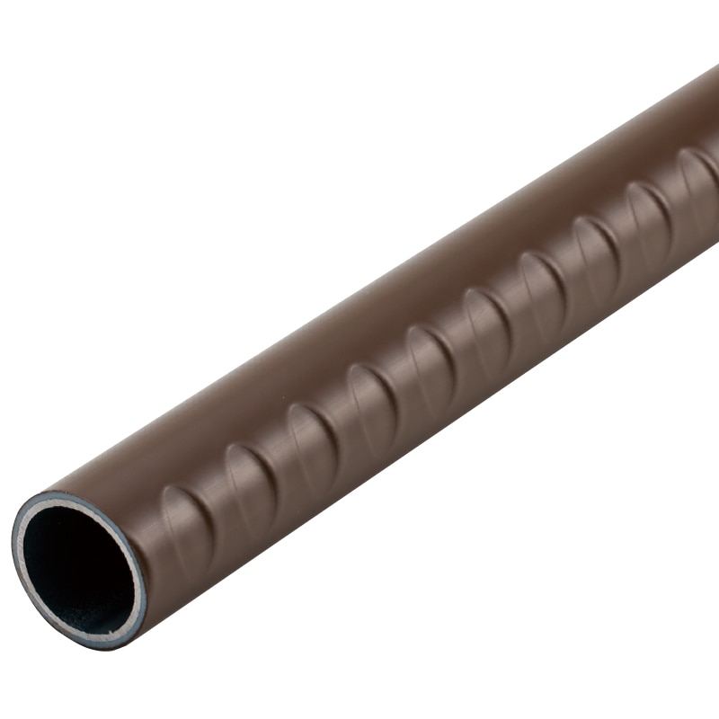 ストレートEZレール 36ロングスパン手すり棒ディンプル付 φ36×2000mm ココア
