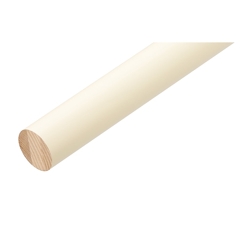 BAUHAUS セレクト 35アッシュ丸棒 φ35×4000mm ホワイト