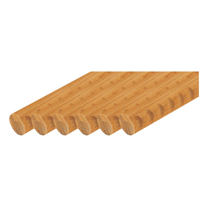 BAUHAUS セレクト （お得）32アッシュ丸棒 ディンプル付 φ32×4000mm Mオーク