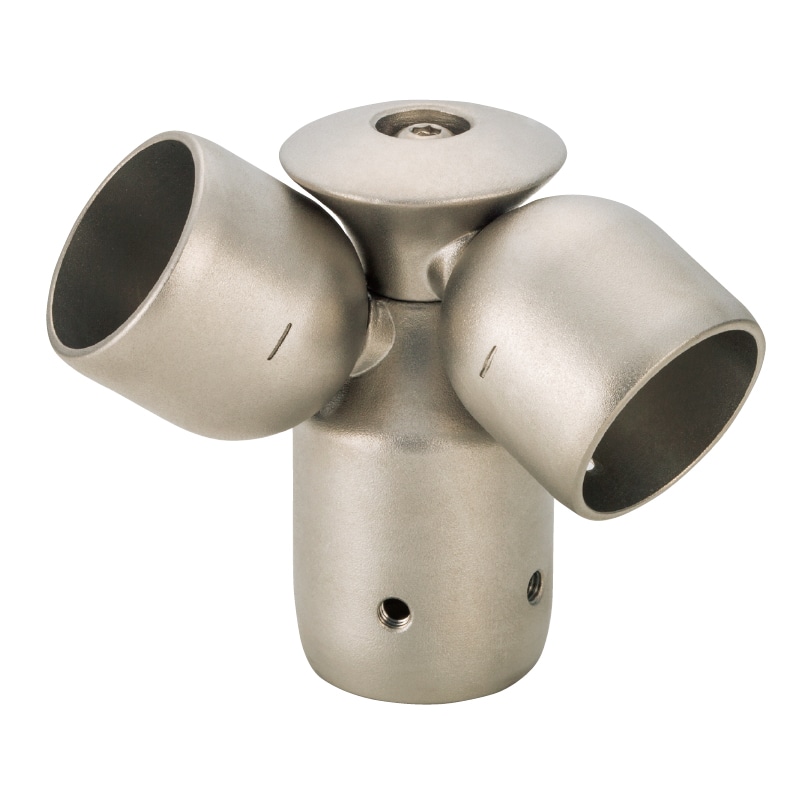 BAUHAUS ステンアクアレール 支柱用コーナージョイントN ショットブラスト仕上