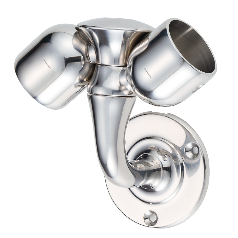 BAUHAUS ステンアクアレール 直受フレキシブルブラケット 鏡面仕上