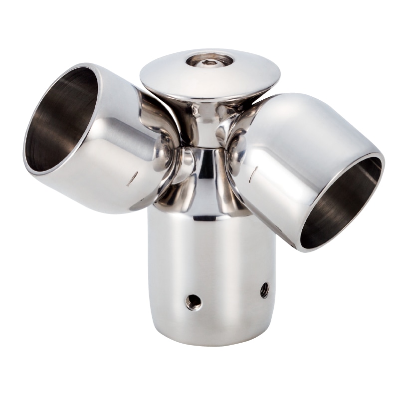 BAUHAUS ステンアクアレール 支柱用コーナージョイントN 鏡面仕上