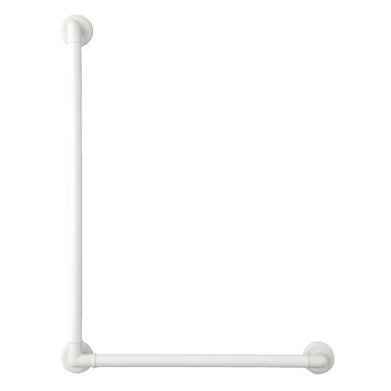 BAUHAUS ソフトアクアレールプラス 32ソフトアクアレールプラス L型ハンド φ32×600×800mm ホワイト【旧仕様】