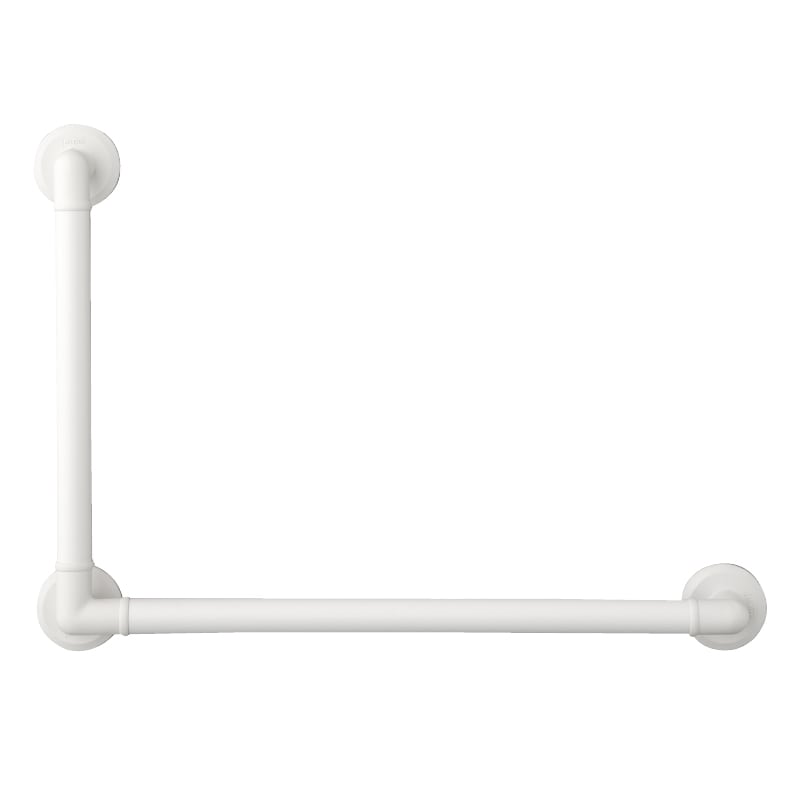 BAUHAUS ソフトアクアレールプラス 32ソフトアクアレールプラス L型ハンド φ32×600×400mm ホワイト【旧仕様】