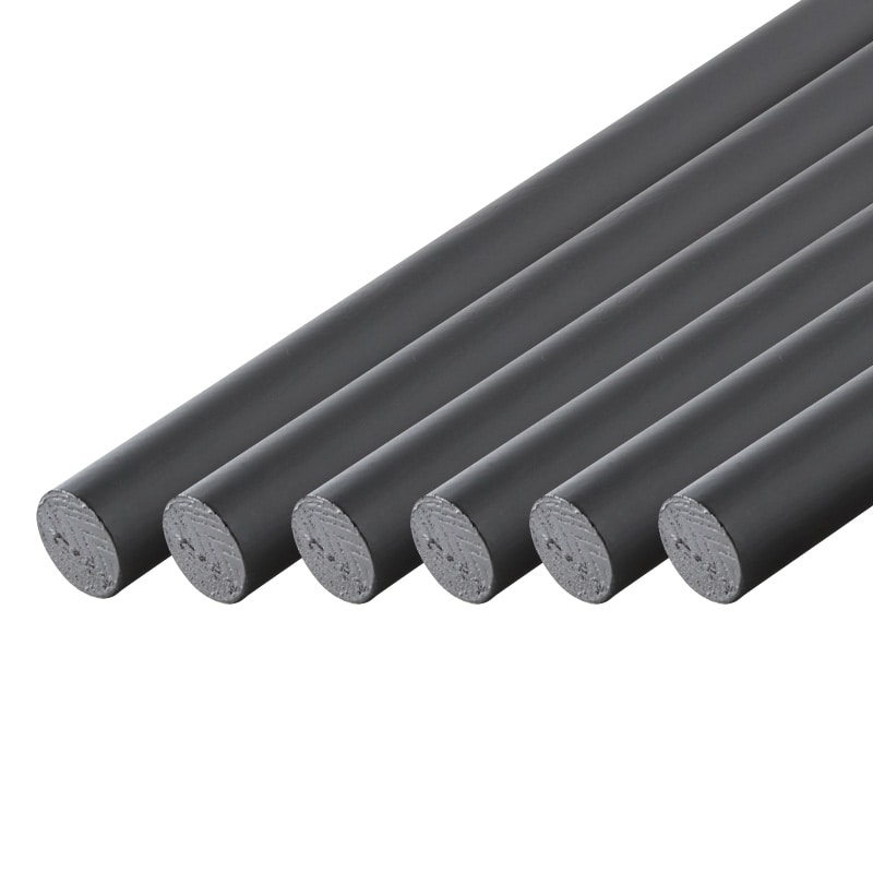 BAUHAUS 35アッシュ丸棒 6本セット 4m ブラック