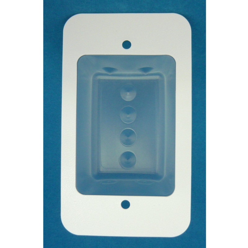 後付型気密コンセントカバー クラップII （S）1口用