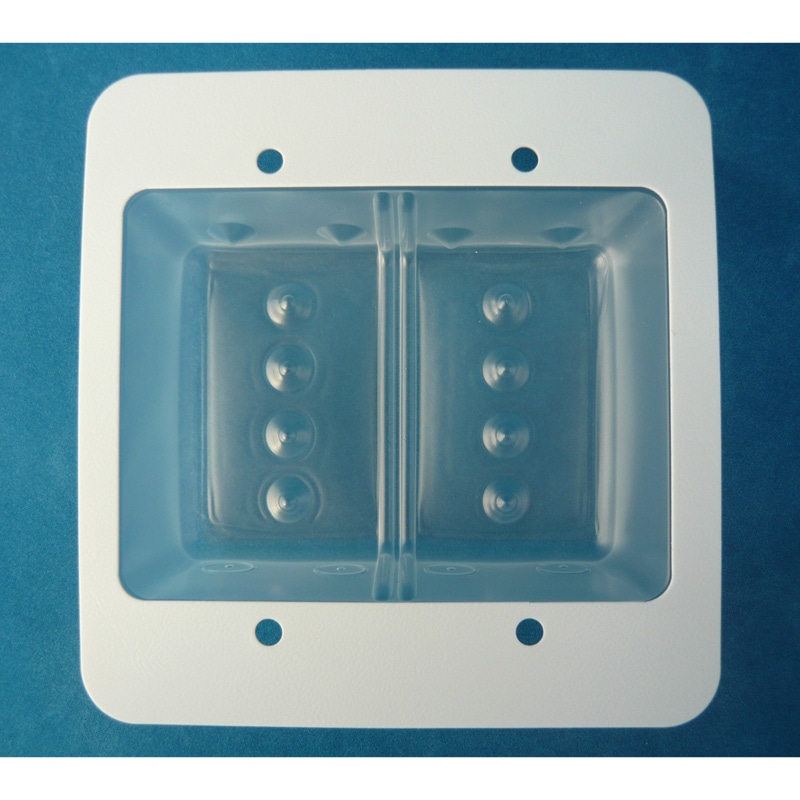 後付型気密コンセントカバー クラップII （W）2口用