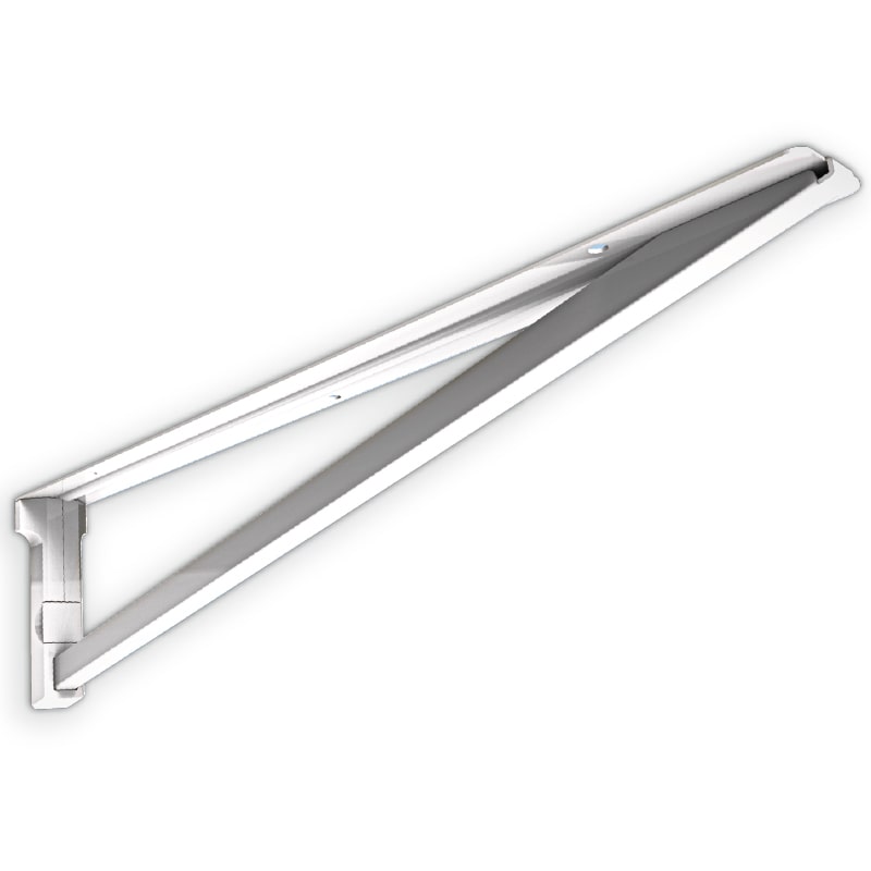 SPG SUS棚柱用背面ブラケット ホワイト焼付塗装