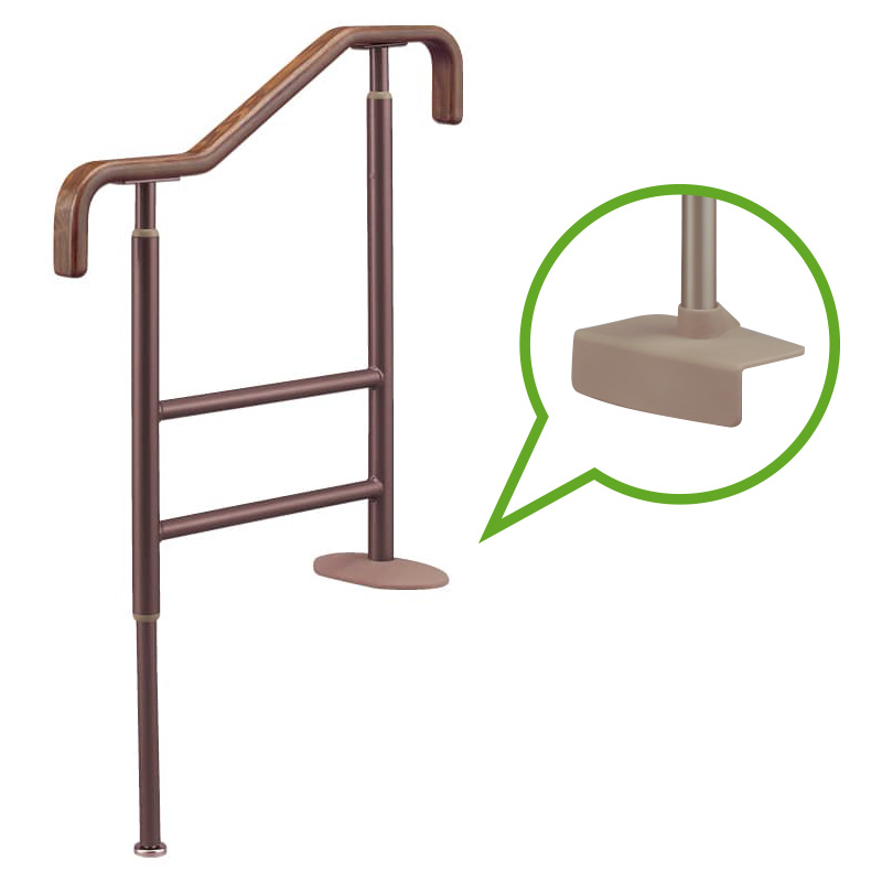 安寿 上がりかまち用手すり  ブラウン SM-650L