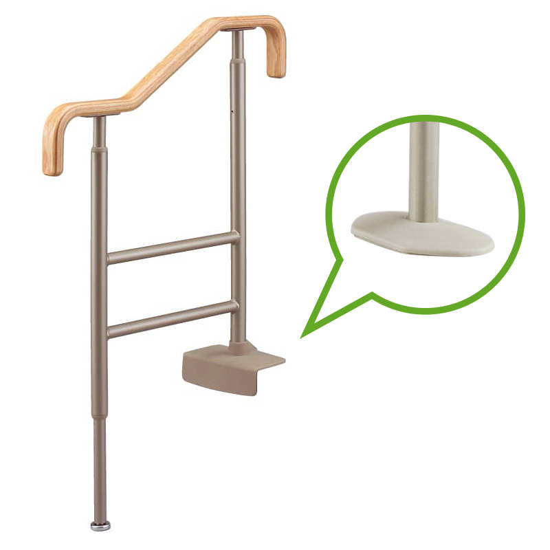 安寿 上がりかまち用手すり  ライトブラウン SM-650F