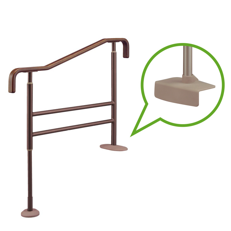 安寿 上がりかまち用手すり  ブラウン SM-950L