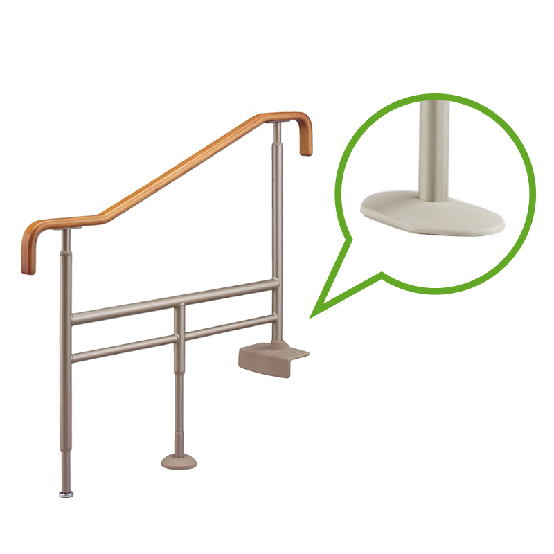 安寿 上がりかまち用手すり  ライトブラウン SM-1100F