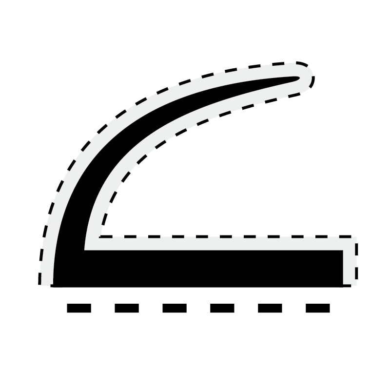 植毛加工ピンチブロック 2ｍ 茶 #7-E