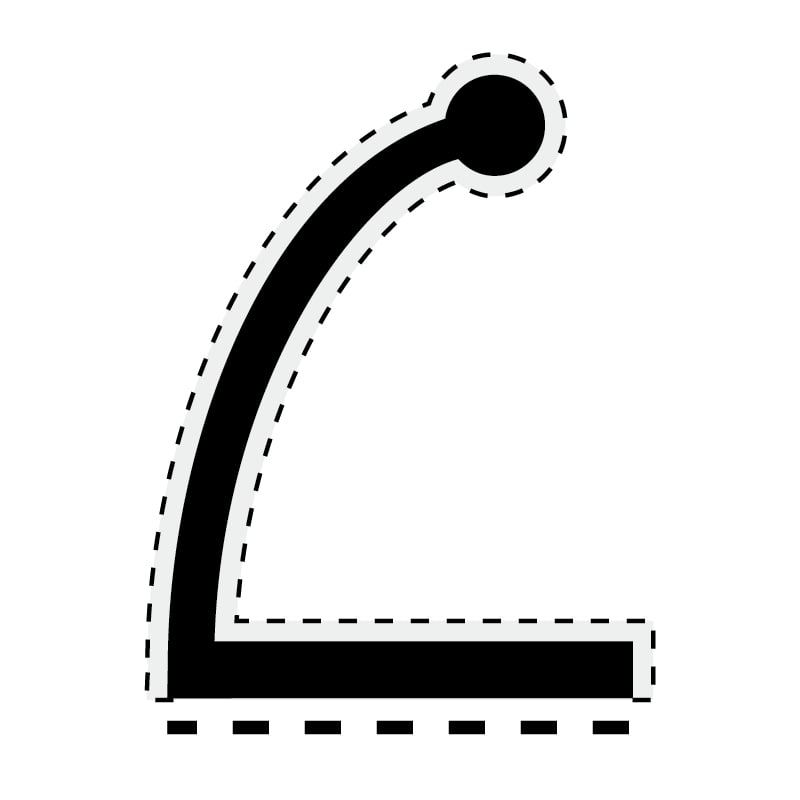 植毛加工ピンチブロック 2ｍ グレー #7-P