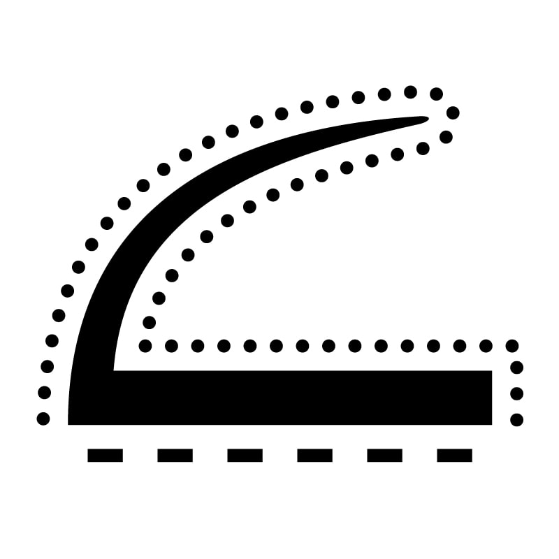 スライド加工ピンチブロック 2ｍ 黒 #7-ES