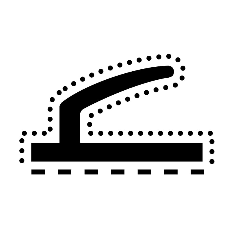 スライド加工ピンチブロック 2ｍ 黒 #7-TS