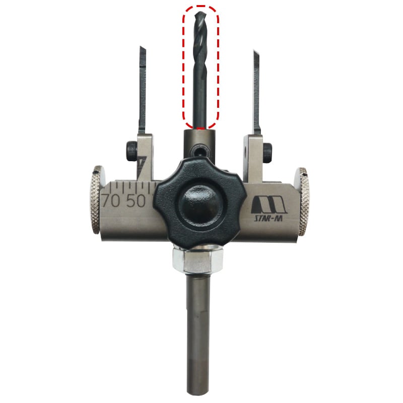 アジャスト自在錐 取替用部品 センタードリル 6mm