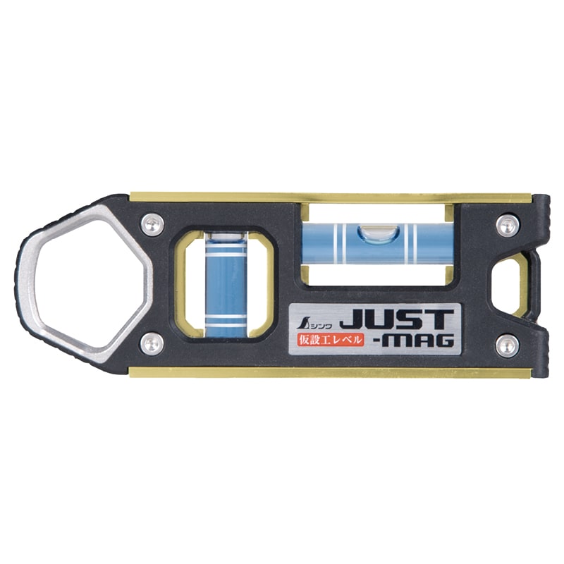 仮設工レベルJUST-MAG マグネット付 100mm ゴールド