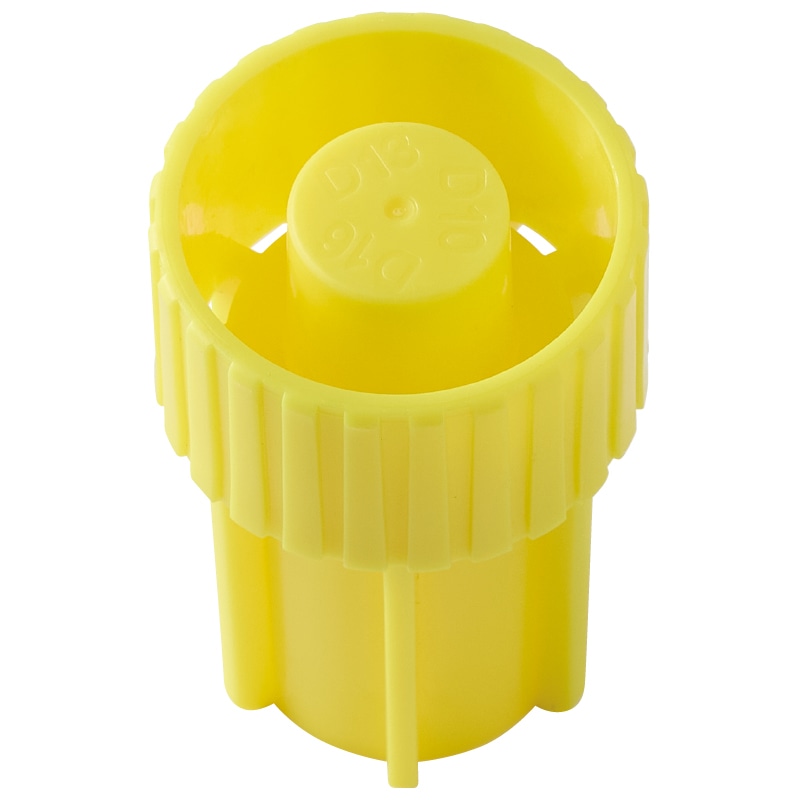 重なる鉄筋キャップ 54×34×34mm イエロー 12個入