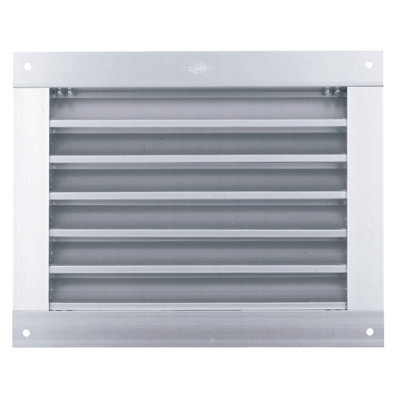 アルミ角型ガラリ 標準 水切無 150×200mm アルマイトシルバー