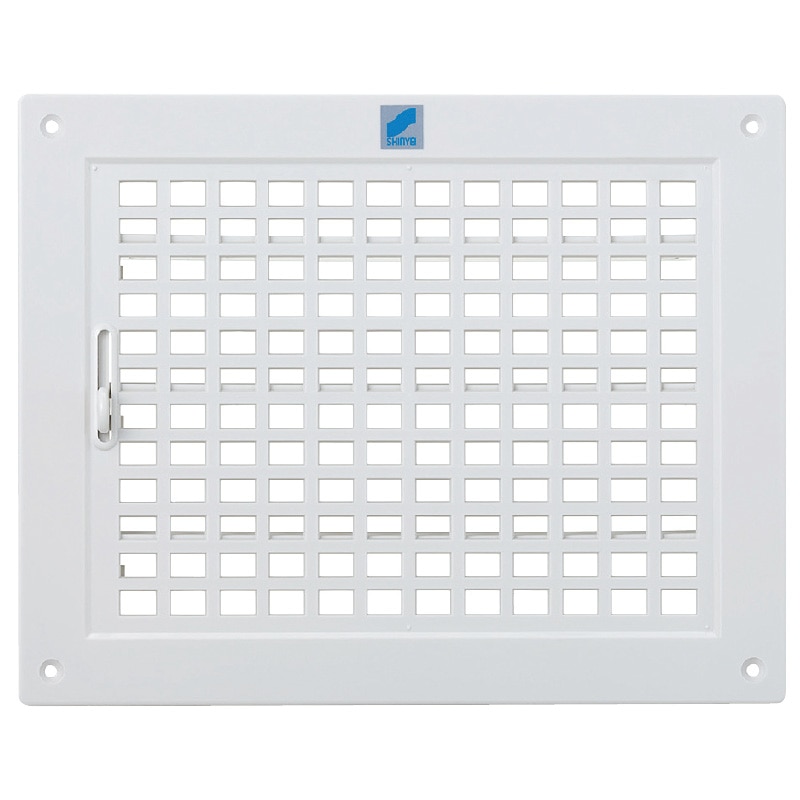 角型レジスター 200×250mm シルバーホワイト