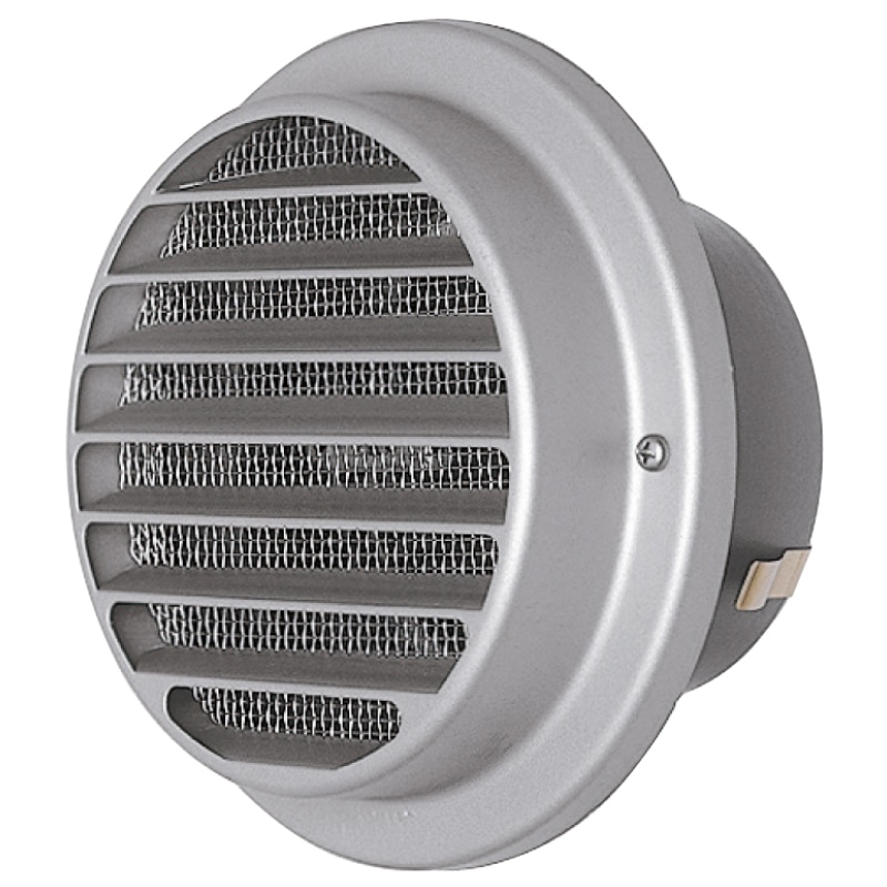 ステンベンドキャップ ステンレス網付 防火ダンパー付  φ150  シルバー