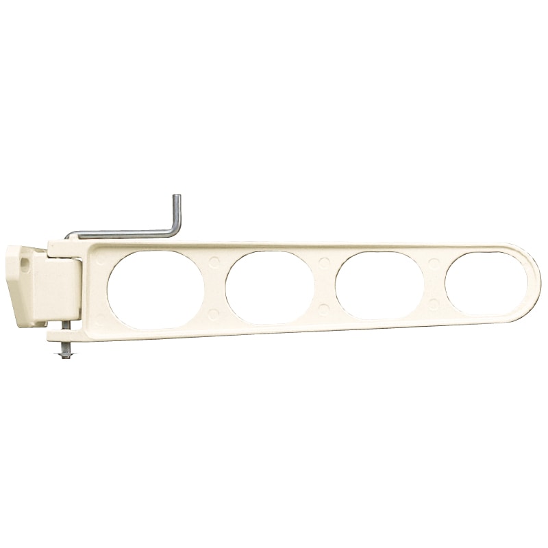 バルコニー物干金物 横型 ホワイトクリーム