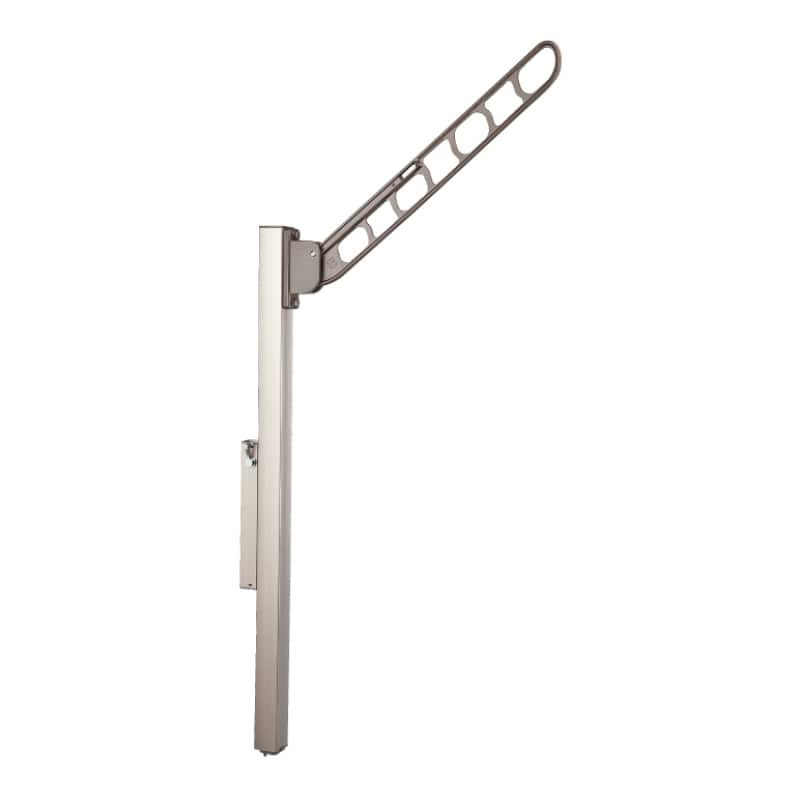 バルコニー物干金物アルミ収納ポール型  ステンカラー 物干部長さ560㎜