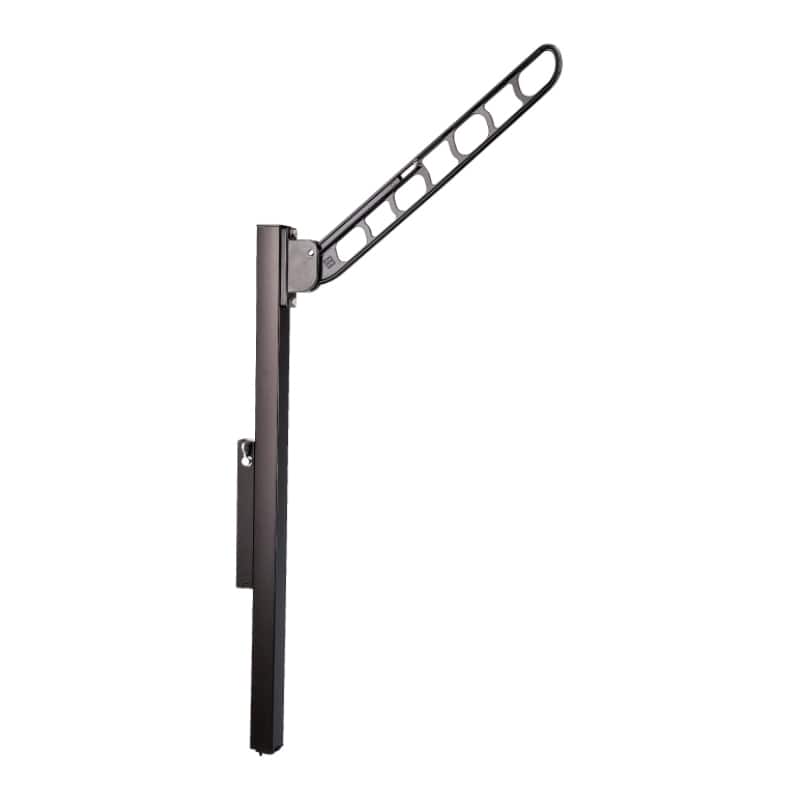 バルコニー物干金物アルミ収納ポール型  ダークブロンズ 物干部長さ560㎜