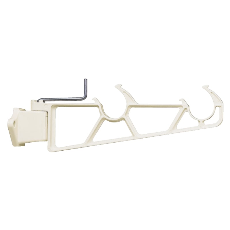 物干金物横収納型横型  ホワイトクリーム 全長450㎜