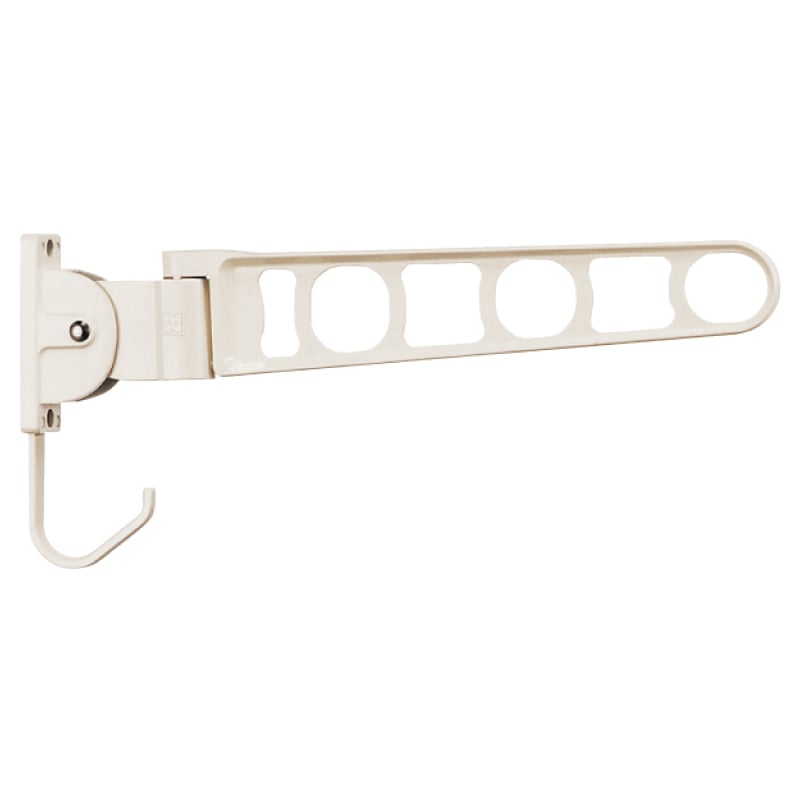 物干金物横収納型縦型  ホワイトクリーム 全長500㎜