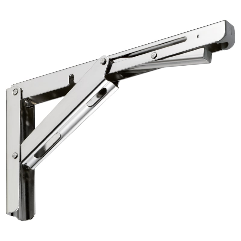 ステンレス鋼製折りたたみ棚受 鏡面 EB-200