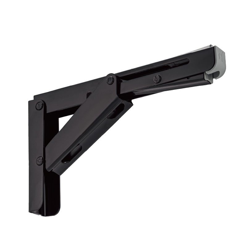 ステンレス鋼製折りたたみ棚受 EBN型 ブラック