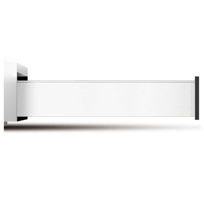 ボックスレールソフトクローズ  白 サイドパネル高さ126mm 引き出し奥行388mm