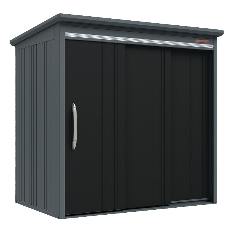 BELOS 物置 B-2114 背面棚タイプ 一般型 ナイトブラック