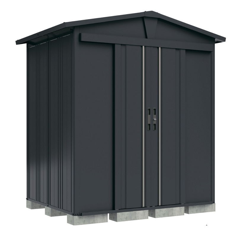 タクボ物置 LEISURE LSN-1808 側面棚タイプ 1832×840mm アイボリーブラック