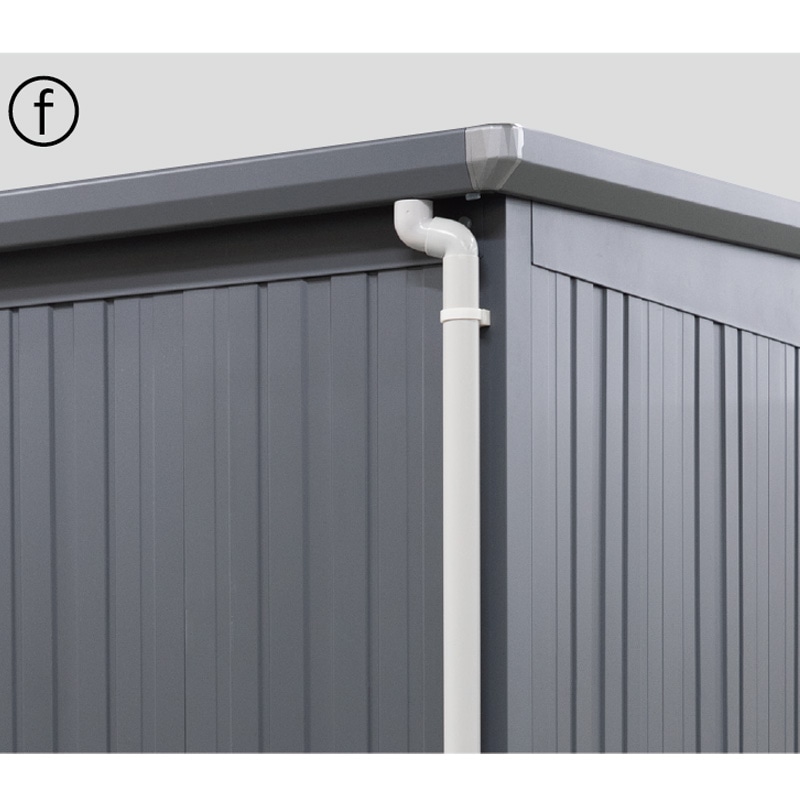 タクボ物置オプション たて樋（1本セット）