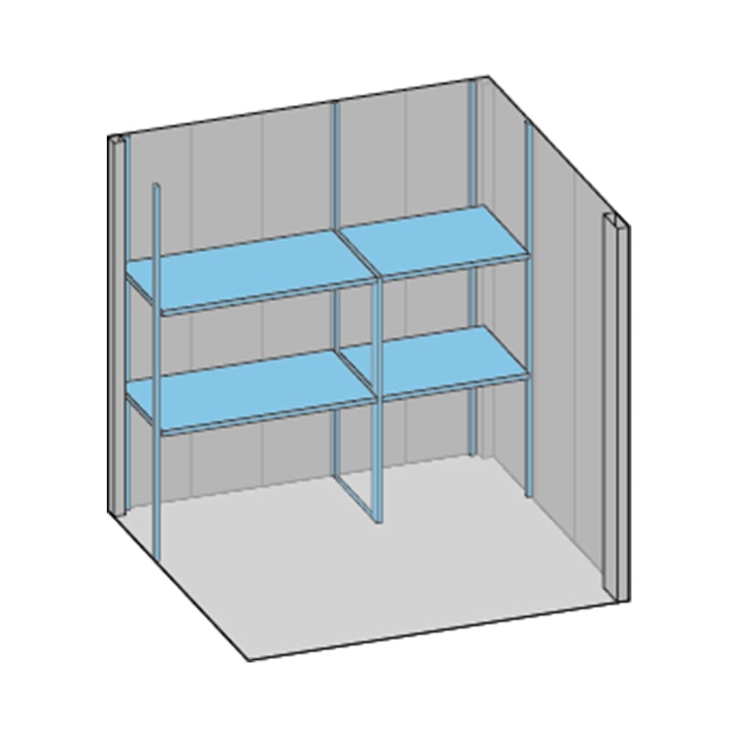 タクボ物置オプション 追加用棚板・棚支柱セット
