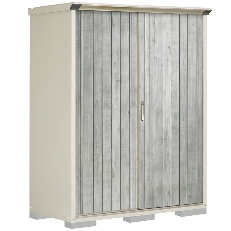 タクボ物置 ペインタ P-157ATE4 たて置きタイプ 本体：ムーンホワイト 扉：WTグレー