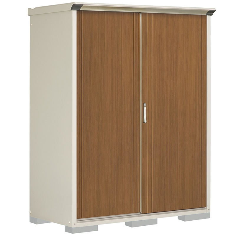 タクボ物置 ペインタ P-157ATE5 たて置きタイプ 本体：ムーンホワイト 扉：WTキャメル