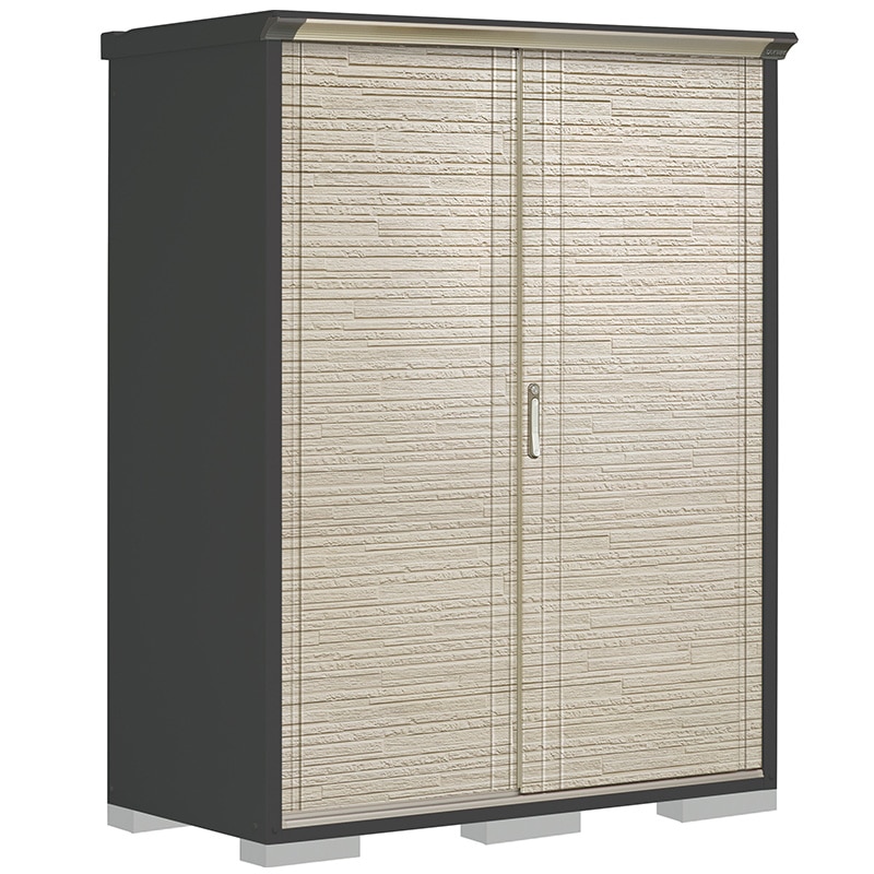 タクボ物置 ペインタ PY-157ATE2 たて置きタイプ 本体：アイボリーブラック 扉：SDセラミック