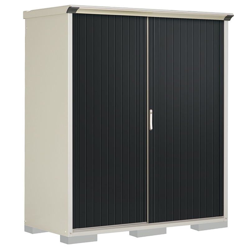 タクボ物置 ペインタ P-177AFE1 全面棚タイプ 本体：ムーンホワイト 扉：SDメタル