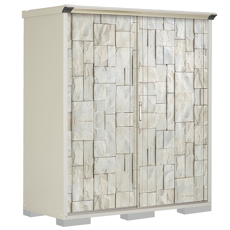 タクボ物置 ペインタ P-177ATE3 たて置きタイプ 本体：ムーンホワイト 扉：SDストーン