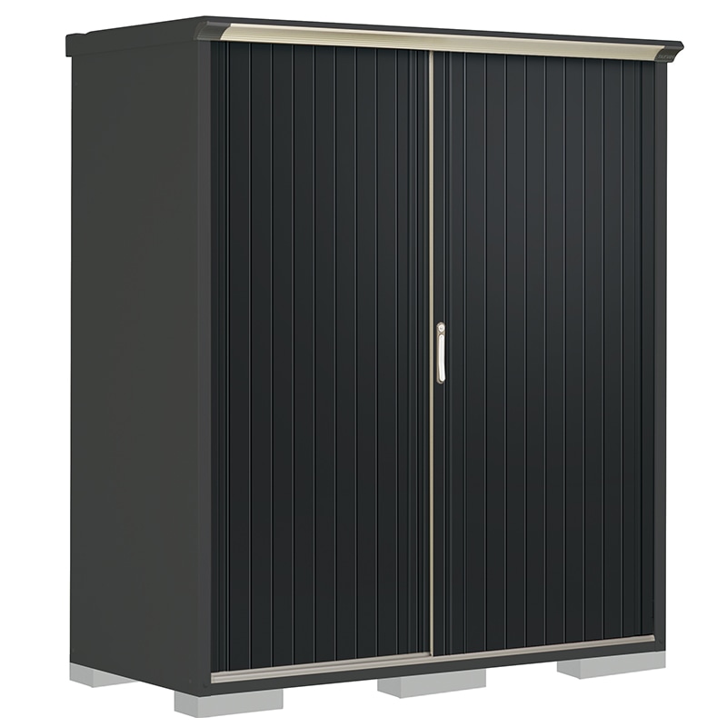 タクボ物置 ペインタ PY-177ATE1 たて置きタイプ 本体：アイボリーブラック 扉：SDメタル