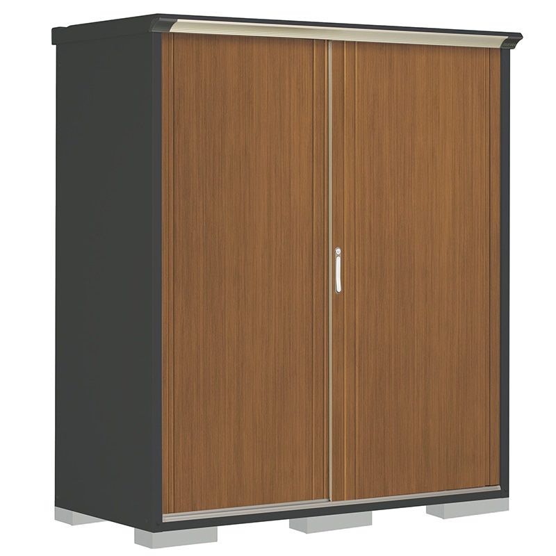 タクボ物置 ペインタ PY-177ATE5 たて置きタイプ 本体：アイボリーブラック 扉：WTキャメル