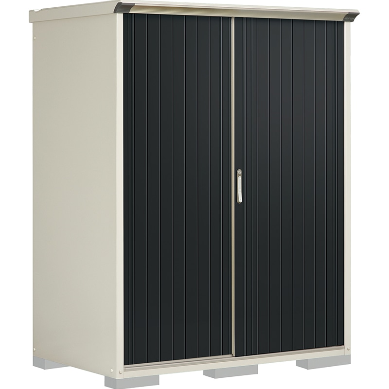 タクボ物置 ペインタ P-159ATE1 たて置きタイプ 本体：ムーンホワイト 扉：SDメタル