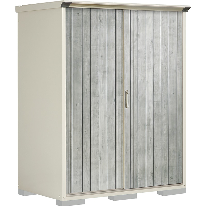 タクボ物置 ペインタ P-159ATE4 たて置きタイプ 本体：ムーンホワイト 扉：WTグレー