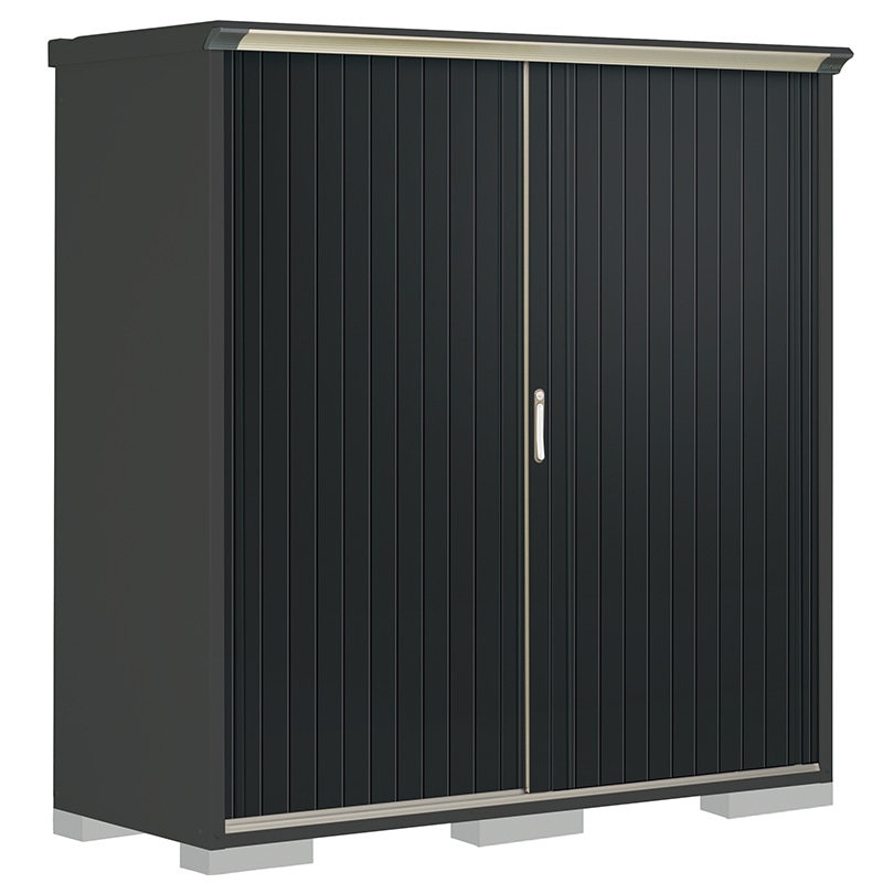 タクボ物置 ペインタ PY-179ATE1 たて置きタイプ 本体：アイボリーブラック 扉：SDメタル