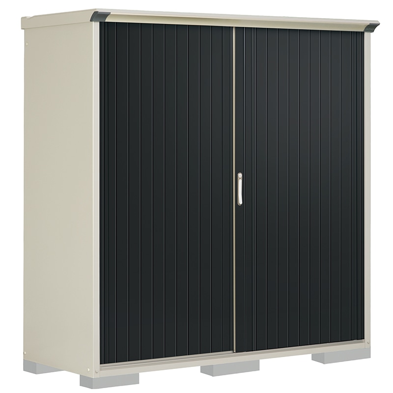 タクボ物置 ペインタ P-197AFE1 全面棚タイプ 本体：ムーンホワイト 扉：SDメタル